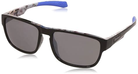 Reebok Mirrored Square Unisex Sunglasses - (RBK AF5 BLK APC|58|Grey ...