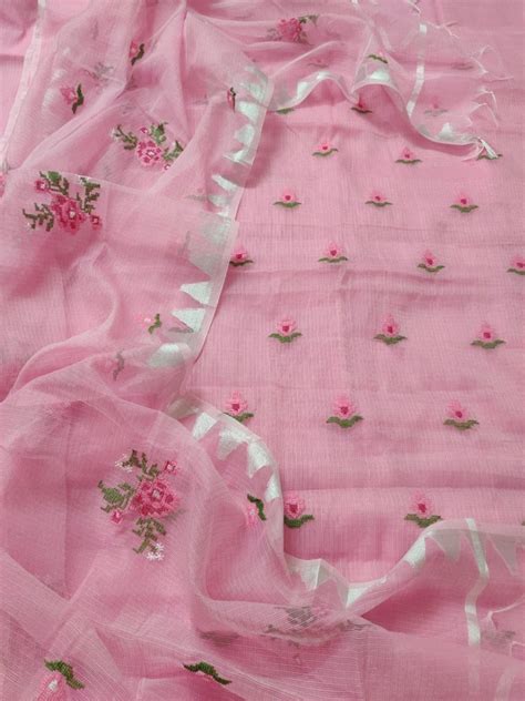 Premium Quality Kota Doria Cotton Cross Stitch Embroidered Salwar Suit ...