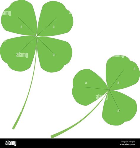 Shamrock clover leaf drawing clipart Cut Out Stock Images & Pictures ...