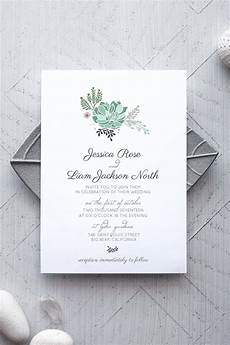 Wedding Invitation Sles Free Templates by Succulent Printable Wedding Invitation Free Printable Wedding Invitation Sles Free Templates