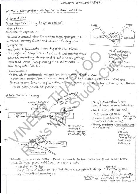 Rau's Ias - Indian Geography - Handwritten Class Notes - Oct-Nov 2022 ...