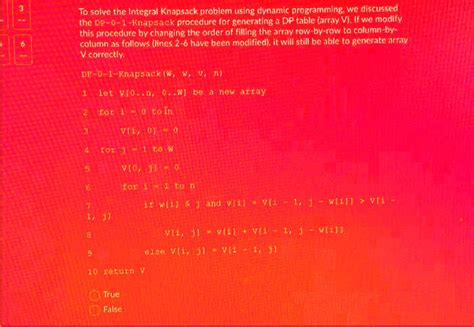 Image result for Dynamic Programming Integral Knapsack