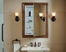 Image result for Install Kohler Bathroom Mirror Red Medicine Cabinet