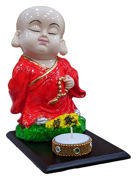 Buy Sacred Blessings Polyresin Laughing Buddha Statue Showpiece Baby ...