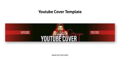 Modern glow effect and professional youtube channel cover psd template ...