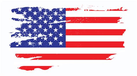 Grunge style colorful American flag design vector 12186717 Vector Art ...