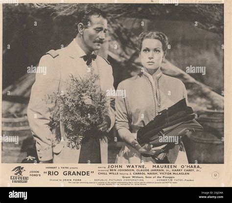 Rio Grande (Republic, 1950). John Wayne, Maureen O'Hara. Directed By ...