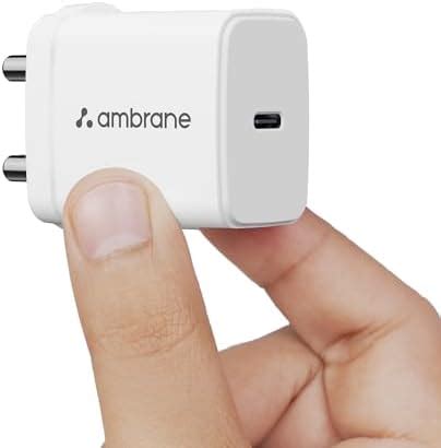 Ambrane 25W Type C Mobile Charger Adapter, Fast PPS Charging for ...