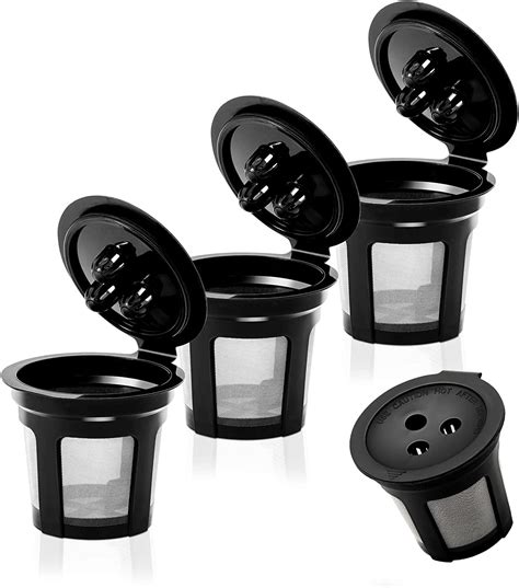 Amazon.com: Upgrade 4 Pack K Cup Reusable Pods for Ninja Dual Brew ...