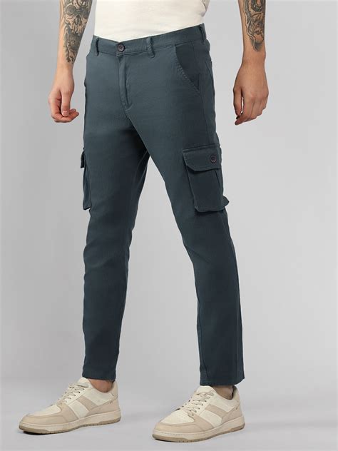 Men's Tapered Fit Cotton Cargo (Steel Grey) – DENNIS LINGO