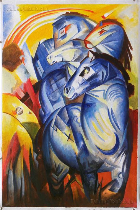 The Tower of Blue Horses by Franz Marc Franz Marc, Diy Art Painting ...
