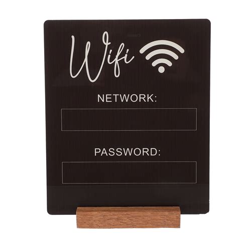 Recardis Wifi Password Sign WiFi Acrylic Sign WiFi Sign WiFi Board WiFi ...