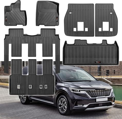 Jdeymat Custom for 2022-2024 Kia Carnival 8 Seat Floor Mats 3 Rows and ...