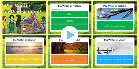 Das Wetter in Deutschland PowerPoint