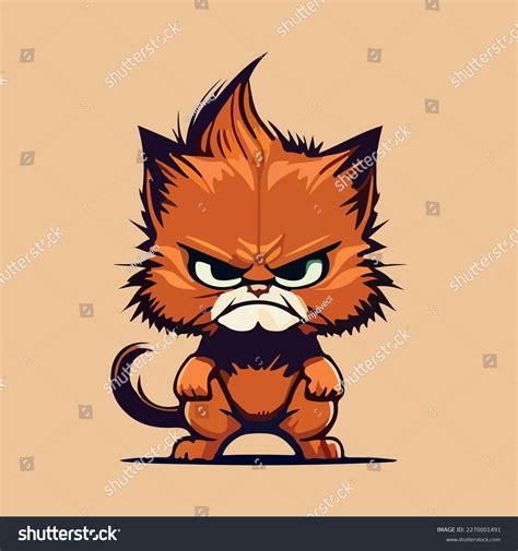 Angry Cat Face Clip Art