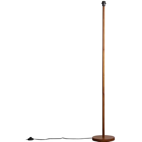 Modern Dark Wood Floor Lamp Base