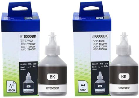 Ink Cartridge Ink BT6000BK Ink Compatible for DCP-T300 T500W T700W MFC ...
