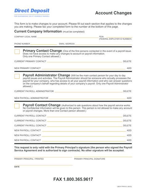 2003-2026 Form Direct Deposit QBDIY-PAY813 - Blank Fillable Template ...