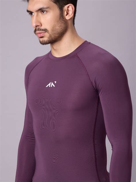 Buy Plum Compression Full Sleeve T-Shirt for Men – Gym Wear Online ...
