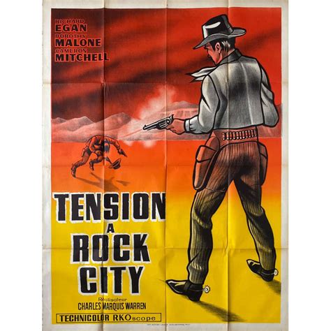 TENSION AT TABLE ROCK French Movie Poster - 47x63 in. - 1956