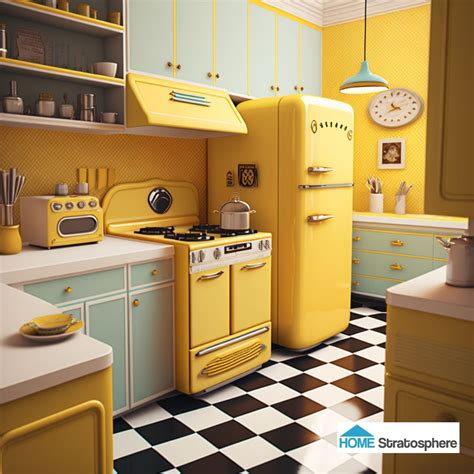 24 Retro 1950s Kitchen Designs | Kitschy kitchen, Kitchen interior ...