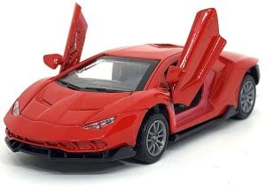 TOY JUNCTION 1:32 SCALE DIE CAST RED LAMBORGHINI MODEL COLLECTIBLE PULL ...