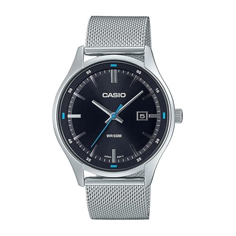 Casio Men Stainless Steel Enticer Analog Black Dial Watch-Mtp-E710M ...