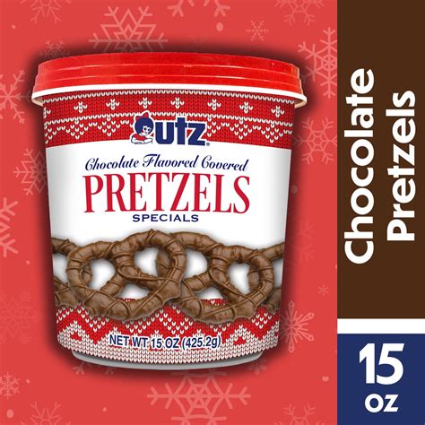 15 oz Utz Chocolate Flavored Covered Specials Pretzels Tub - Walmart.com
