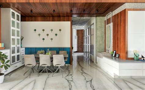 This Mumbai home features a mix of modernist and classical styles ...