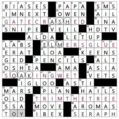 L.A.Times Crossword Corner: Friday, February 24, 2023, Sally Hoelscher ...