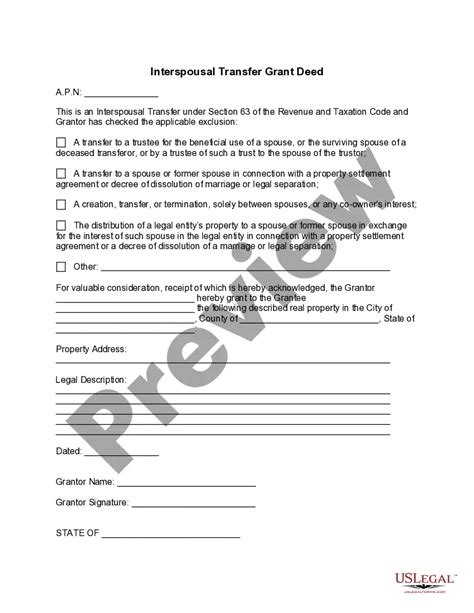 Mississippi Basic Interspousal Transfer Grant Deed | US Legal Forms