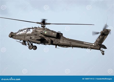 Boeing AH-64D Apache Attack Helicopter Editorial Stock Photo - Image of ...