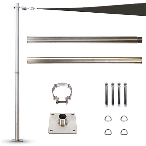 Shade Sail Mounting Pole at Cristopher Robertson blog