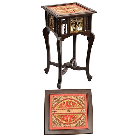 Nirvan Premium Teakwood 30-Inch Tall End Table – Warli & Dhokra Art Ac ...
