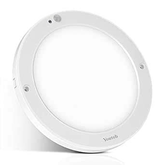 Youtob Motion Sensor LED Ceiling Light 15W 1200LM Flush Mount Round ...