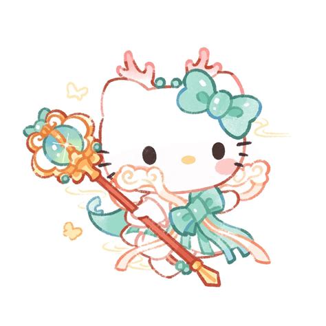 Hello Kitty cute fantasy art - YouLoveIt.com