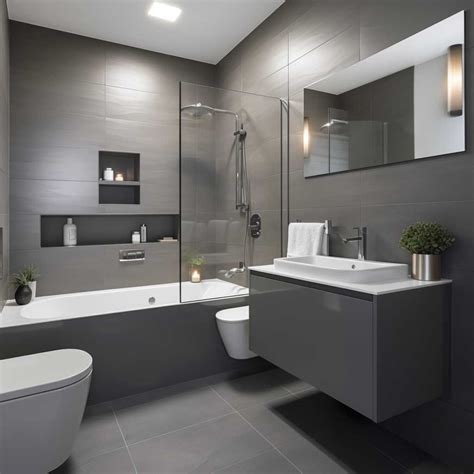 Minimalist Grey Bathroom Ideas for Small Modern Spaces