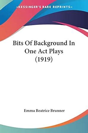 Buy Bits Of Background In One Act Plays Book Online at Low Prices in ...