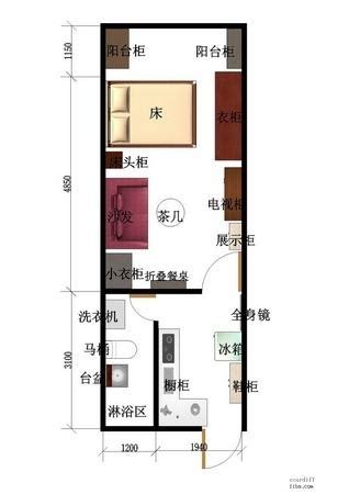 一个小但设计精巧的公寓-仅仅42平方米，可能是紧凑的，但是强大的，涉及功能和布局。
