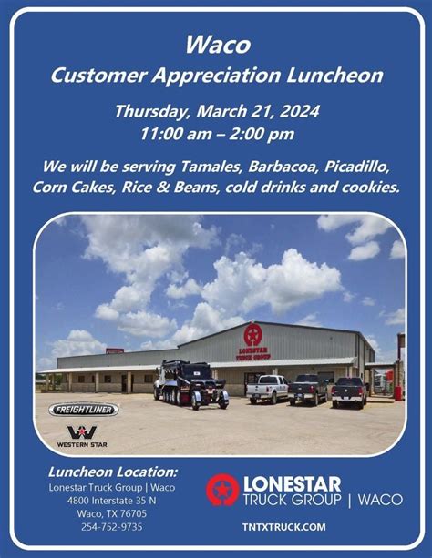 Waco Customer Appreciation Luncheon, 4800 Interstate 35 N, Waco, TX ...
