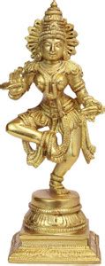 Kartique Brass Dancing Apsara Lady Statue Idol Showpiece for Home Décor ...