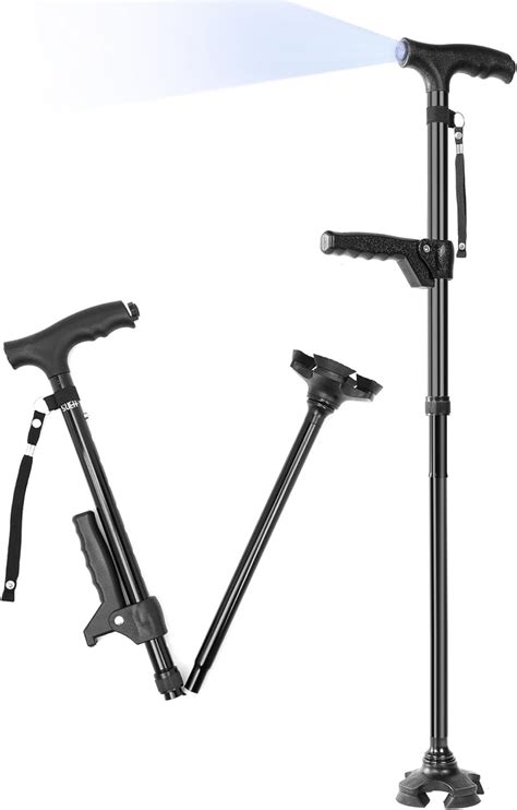 SUEH DESIGN Adjustable Folding Walking Cane with LED Light and India | Ubuy