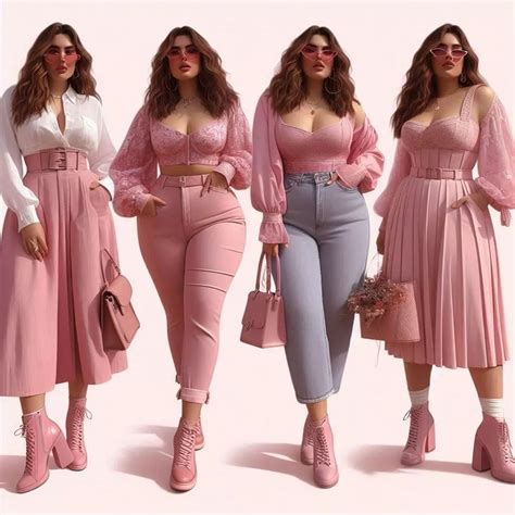 StyledbySin on Instagram: "Wardrobe capsule: Pink" | Curvy outfits ...