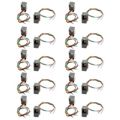 UBERSWEET® 20Pcs 4 Wires Lead 616E 4P4C RJ9 Female Socket Telephone ...