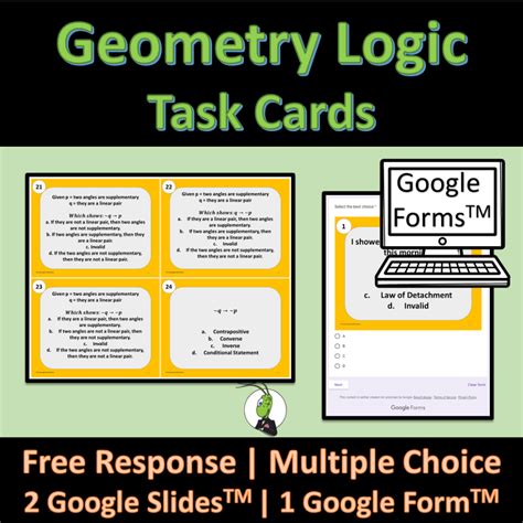 Geometry Logic Task Cards | Inductive and Deductive | Law of Syllogism ...