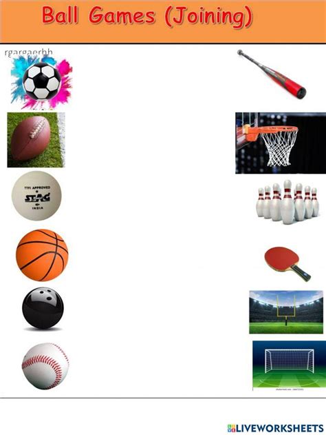 Ball Games Worksheet 的图像结果
