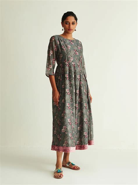 Buy Velvet Bloom Kurta Dress | Latest Dresses for Women Online : Ancestry