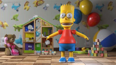 Bart Simpson Character Rigged 3D Model $79 - .max - Free3D