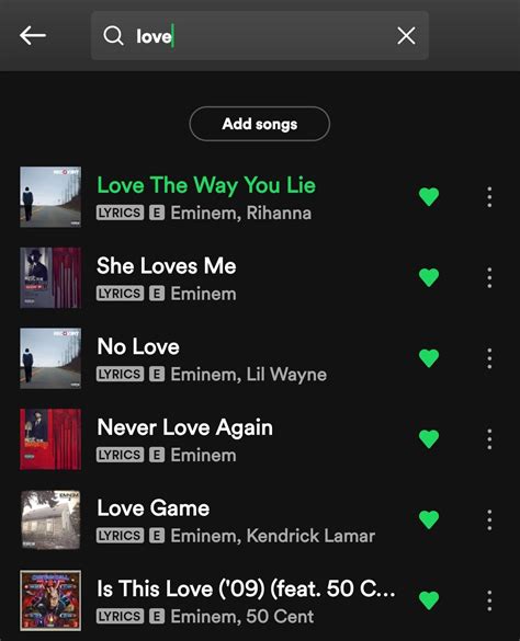 i just realised em has so many songs with the word "love" in title ...