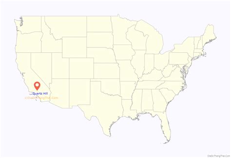 Map of Quartz Hill CDP - Thong Thai Real